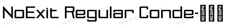 NoExit Regular Conde字体转换